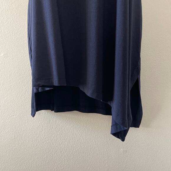 Alembika Dress 12-14 Blue Asymmetric Minimal Capsule Flowy Lagenlook Modern - Picture 5 of 8